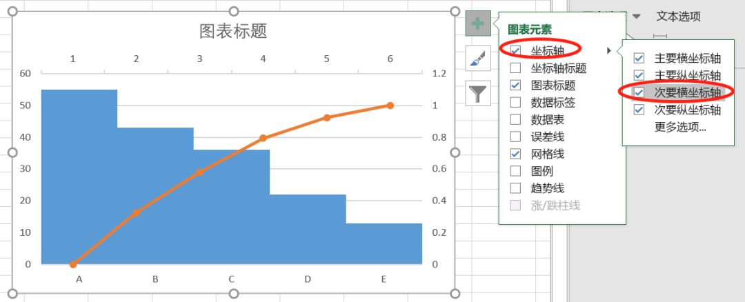 用excel做排列图