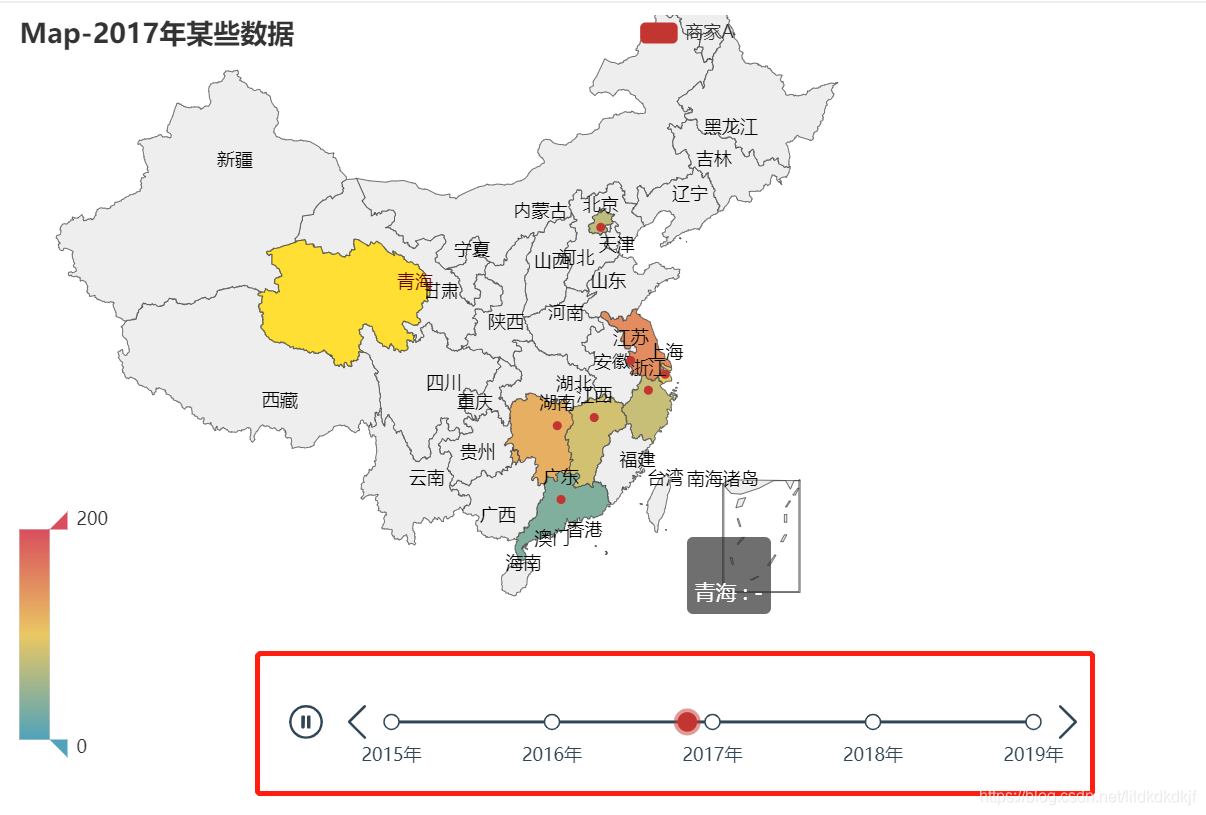 数据可视化时间轴地图样式