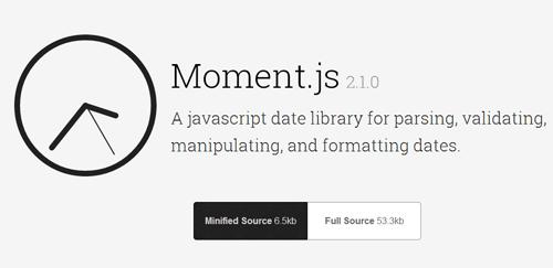 Moment.js: A JavasSript Date Library for Parsing, Validating, Manipulating and Formatting Dates