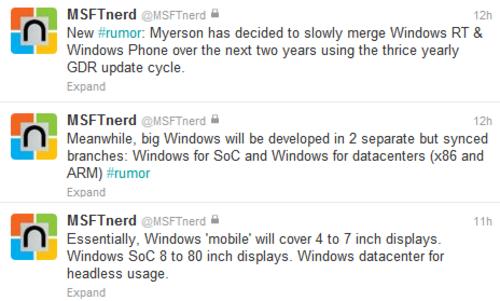 Windows Phone与Windows RT两年内合并 