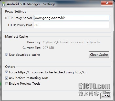 Android SDK Manager下载包时出现：Download interrupted: Read timed out