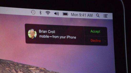 WWDC2014:扁平Yosemite亮相 Mac打电话