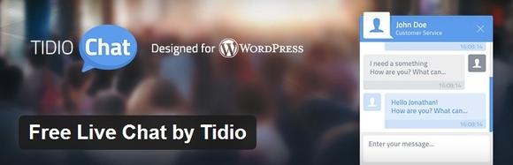 Free Live Chat by Tidio - top wordpress plugin