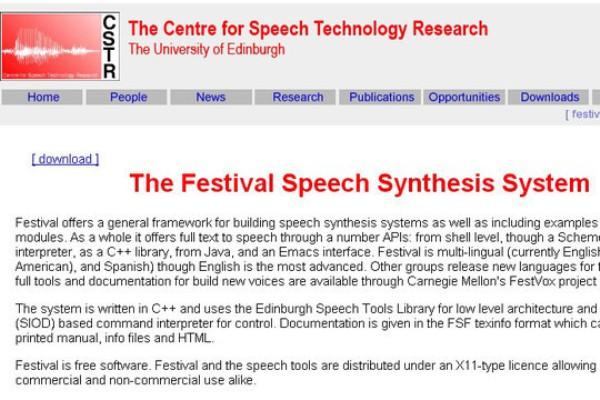 The Festival Speech Synthesis System