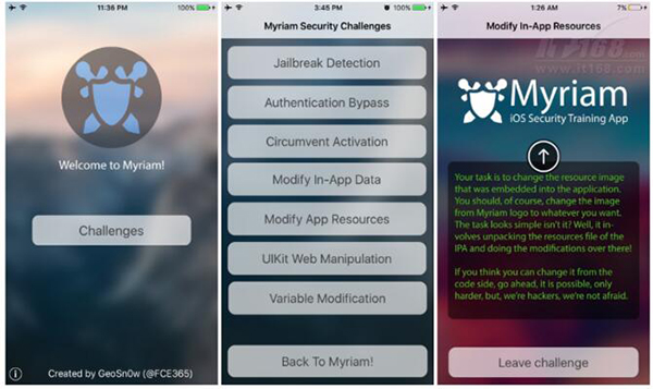 Myriam iOS Security App