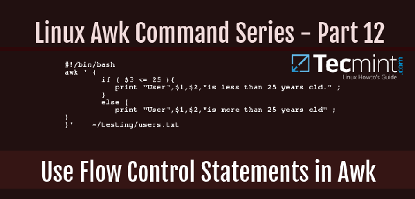 awk系列：在awk中如何使用流程控制语句