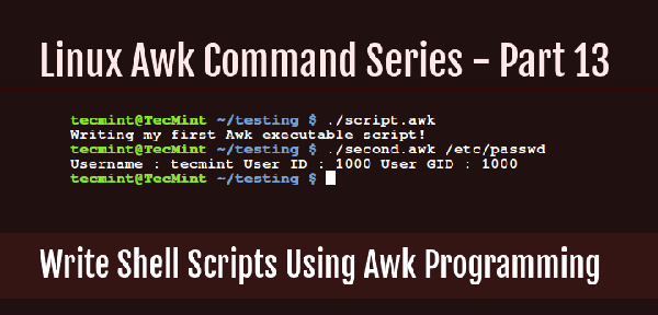 awk系列：如何使用awk语言编写脚本