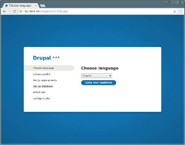 Drupal 安装语言