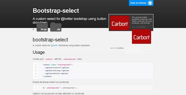 Bootstrap select