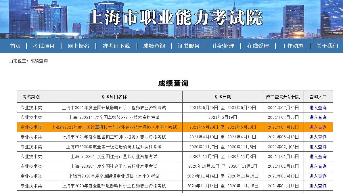 上海软考报名时间成绩查询上海计算机软考考点报名入口_计算机软件_03