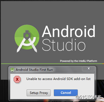 Android Studio启动时出现unable to access android sdk add-on list_java