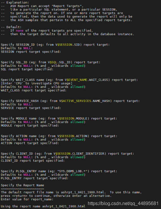 Oracle 11G常见性能诊断报告(AWR/ADDM/ASH)收集_html_09