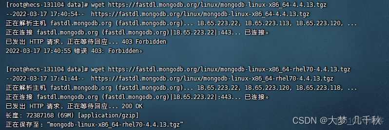 Linux下安装MongoDB教程_mongodb_02