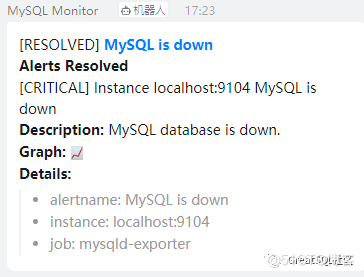 Prometheus+Grafana+钉钉部署一个单机的MySQL监控告警系统_linux_32