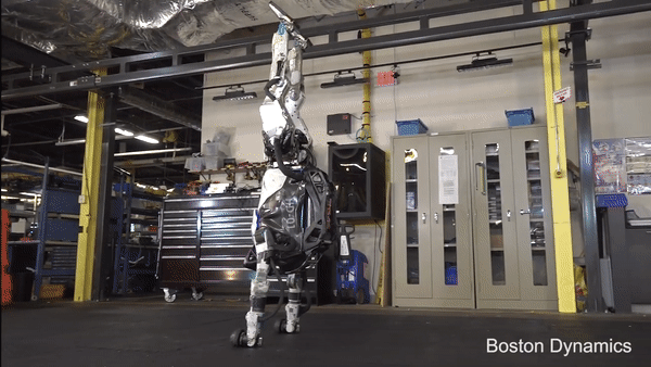 波士顿动力双足机器人Atlas放出逆天体操表演，网友：可怕
