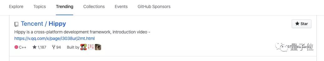 腾讯最新开源项目登上GitHub热榜