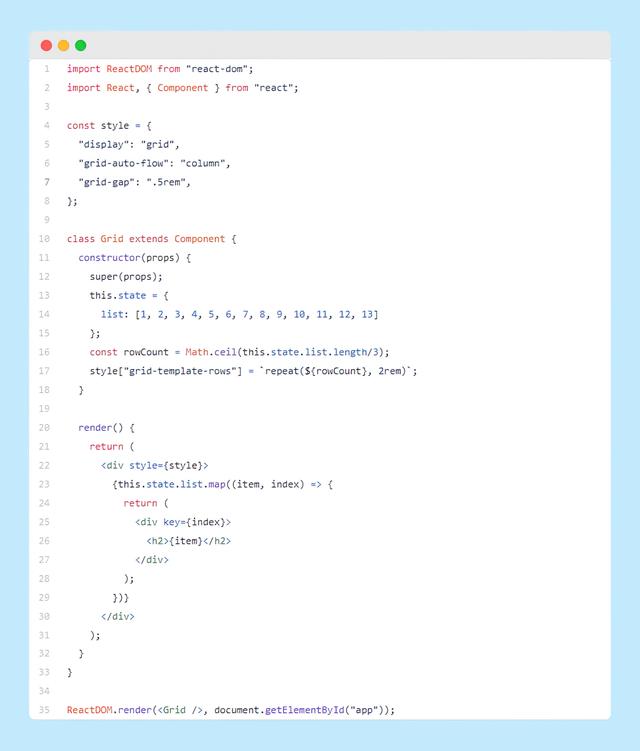 如何在CSS网格布局中的列中填充项目