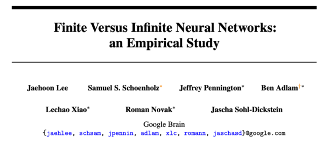 谷歌用算力爆了一篇论文，解答有关无限宽度网络的一切