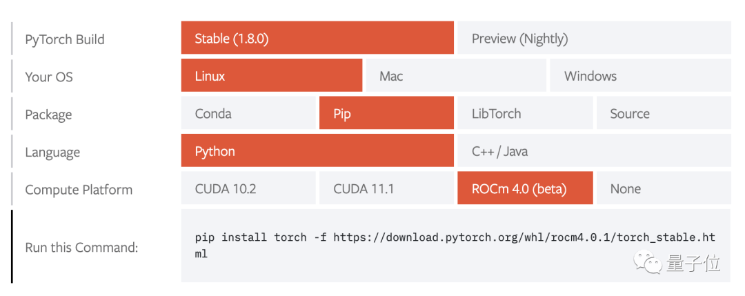 PyTorch1.8正式支持AMD，炼丹不必NVIDIA