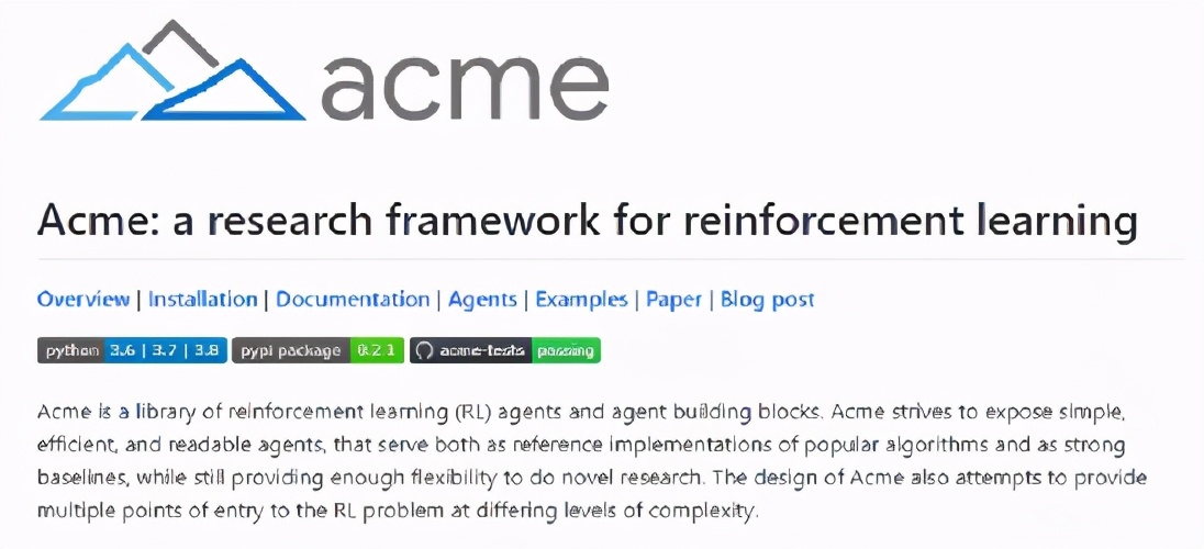 Acme框架真香！用过一次后 伦敦博士撰文大赞DeepMind强化学习框架