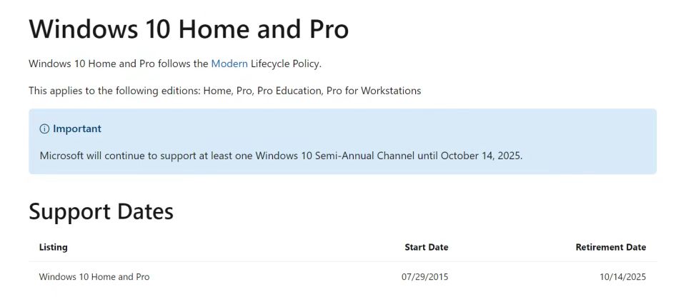 为了让你们升级Windows 11，微软提前公布了Windows 10的停止时间