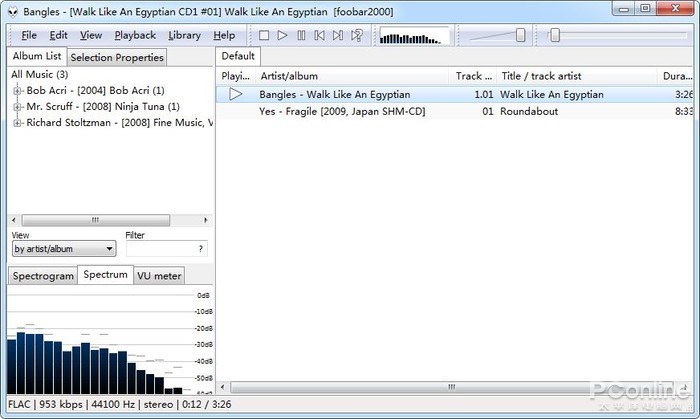 Foobar 2000界面虽然简单，但功能架构却无