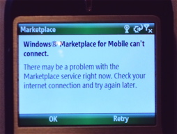 Cannot connect to Windows Marketplace for Mobile (Wi-Fi only WinMo 6.0 device)