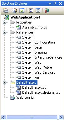 Visual Studio 2005生成的代码
