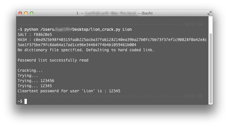 Mac OS X Lion登录密码出现漏洞