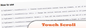 Touch Scroll——能够在iOS设备上获得内嵌滚动内容