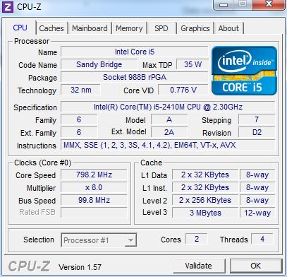酷睿i5-2410M处理器搭配GT540M独立显卡