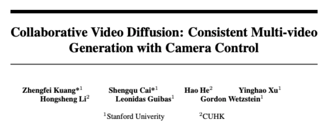 即插即用！CVD：第一个生成具有相机控制的多视图一致视频方案！（斯坦福&港中文）-AI.x社区
