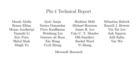 微软发布Phi-4，最强小模型！参数极小、超GPT-4o-AI.x社区