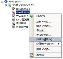 九、Citrix服务器虚拟化Xenserver虚拟机模版