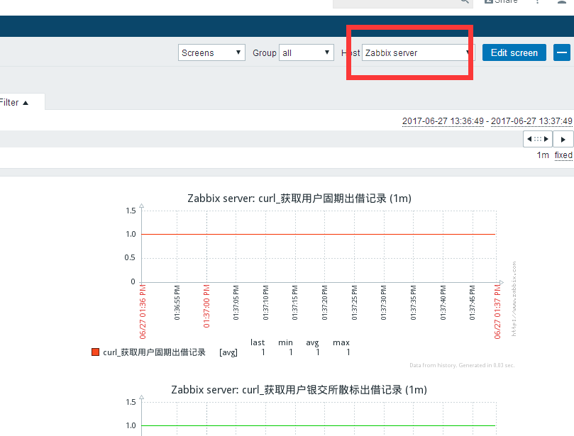 zabbix增加手机端4个url地址的返回值